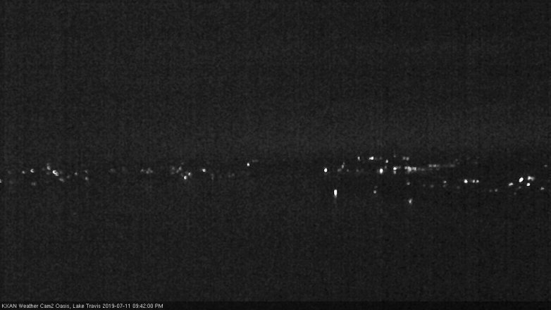 Lake Travis webcam, July 11, 2019 8:45 PM CT