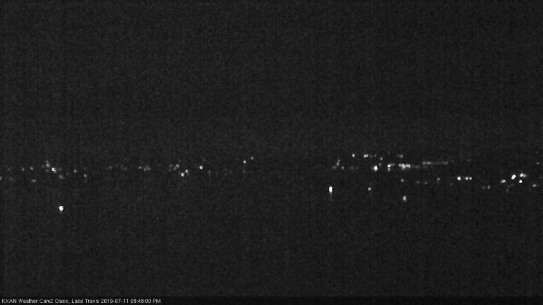 Lake Travis webcam, July 11, 2019 8:50 PM CT