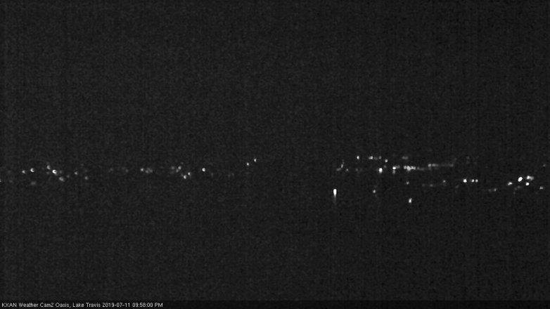 Lake Travis webcam, July 11, 2019 9:00 PM CT