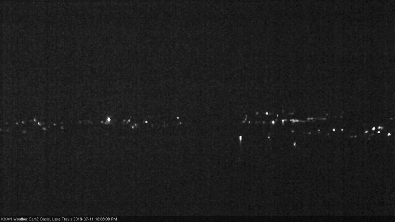Lake Travis webcam, July 11, 2019 9:10 PM CT