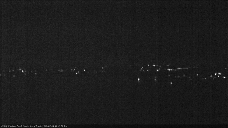 Lake Travis webcam, July 11, 2019 9:45 PM CT