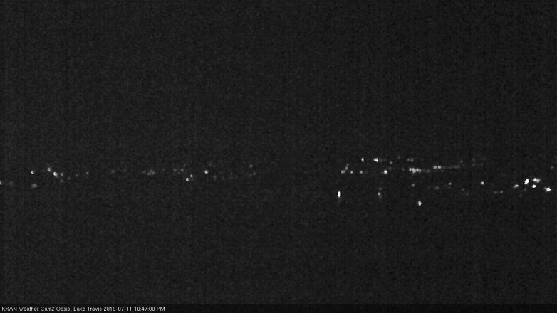 Lake Travis webcam, July 11, 2019 9:50 PM CT