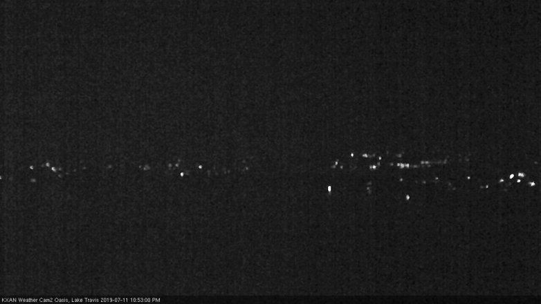 Lake Travis webcam, July 11, 2019 9:55 PM CT
