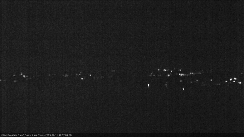 Lake Travis webcam, July 11, 2019 10:00 PM CT