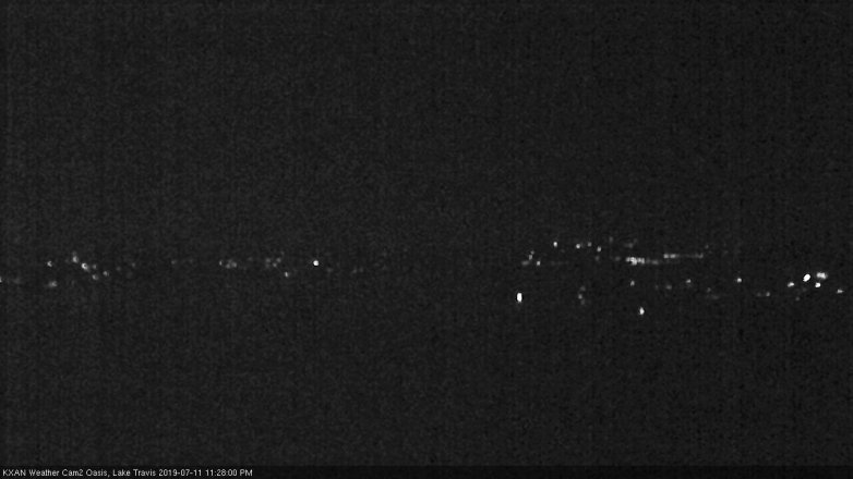 Lake Travis webcam, July 11, 2019 10:30 PM CT