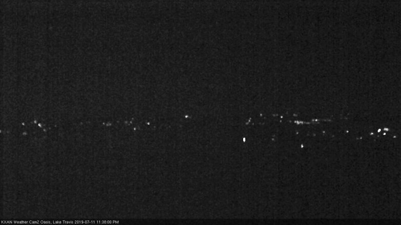 Lake Travis webcam, July 11, 2019 10:40 PM CT