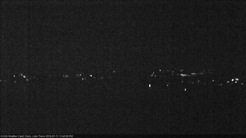 Lake Travis webcam, July 11, 2019 10:45 PM CT