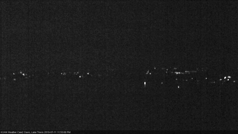 Lake Travis webcam, July 11, 2019 10:55 PM CT