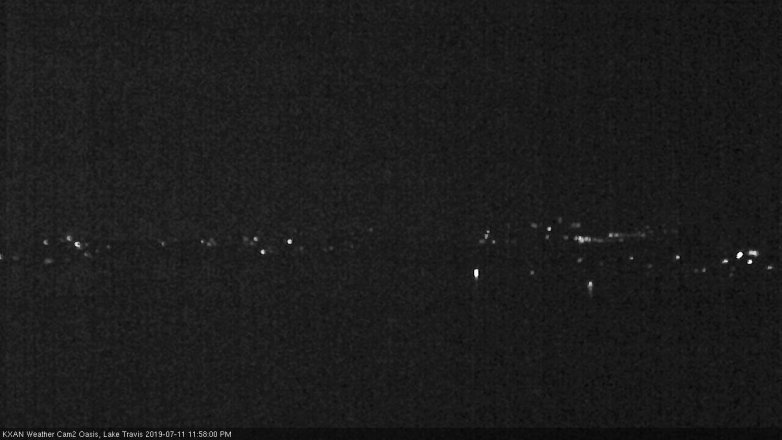 Lake Travis webcam, July 11, 2019 11:00 PM CT