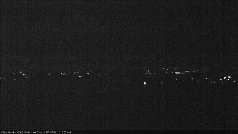 Lake Travis webcam, July 11, 2019 11:20 PM CT