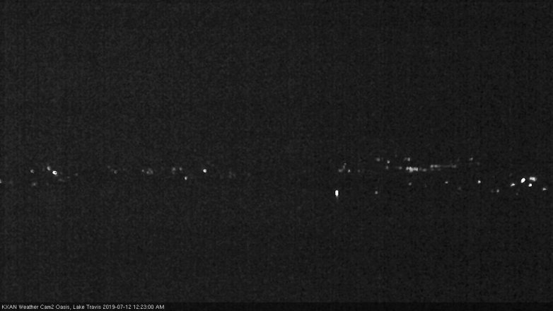 Lake Travis webcam, July 11, 2019 11:25 PM CT