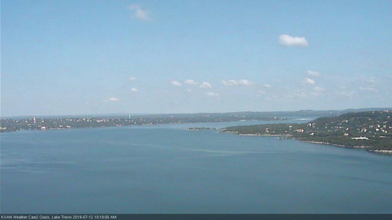 Lake Travis webcam, July 12, 2019 9:20 AM CT