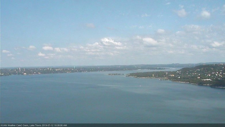 Lake Travis webcam, July 12, 2019 9:40 AM CT