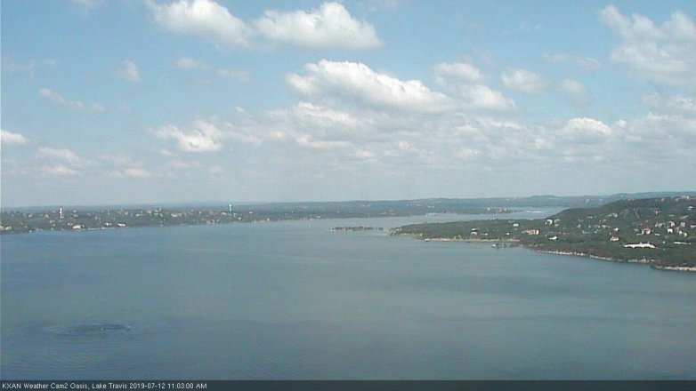 Lake Travis webcam, July 12, 2019 10:05 AM CT