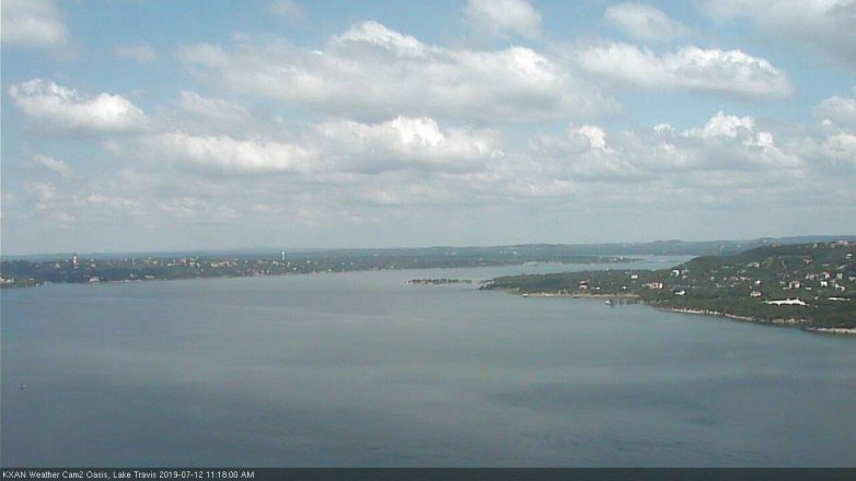 Lake Travis webcam, July 12, 2019 10:20 AM CT