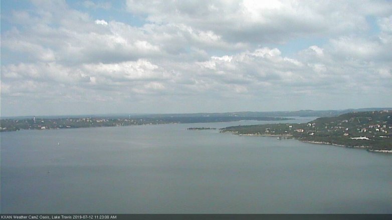 Lake Travis webcam, July 12, 2019 10:25 AM CT