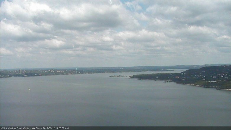 Lake Travis webcam, July 12, 2019 10:30 AM CT
