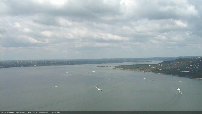 Lake Travis webcam, July 12, 2019 10:40 AM CT