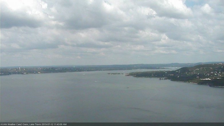 Lake Travis webcam, July 12, 2019 10:45 AM CT