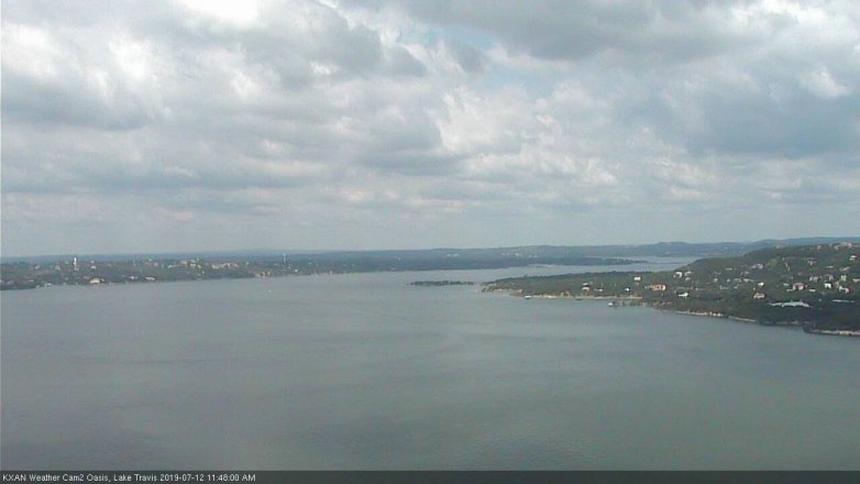 Lake Travis webcam, July 12, 2019 10:50 AM CT