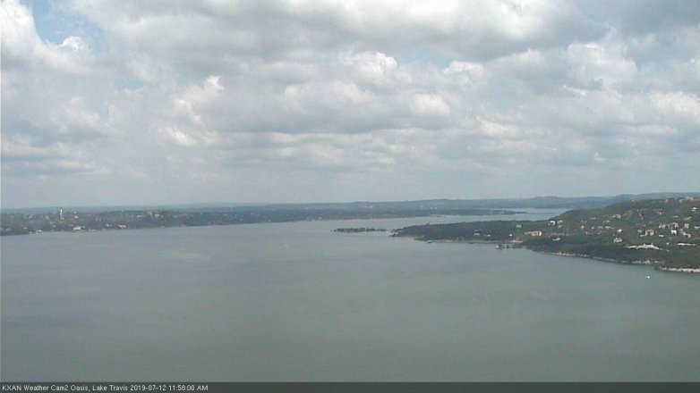 Lake Travis webcam, July 12, 2019 11:00 AM CT
