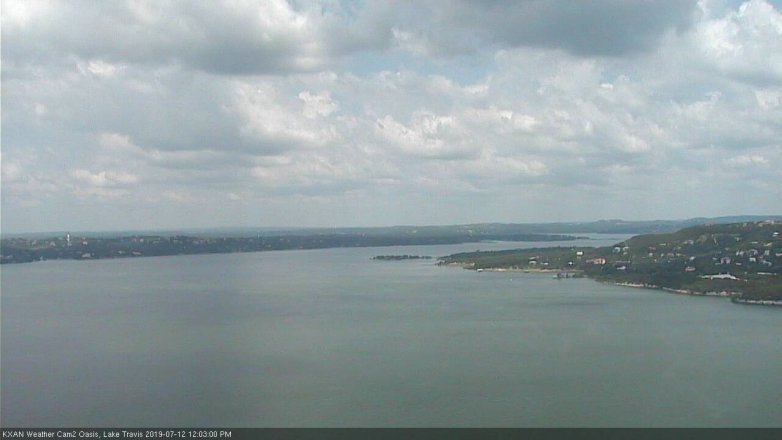 Lake Travis webcam, July 12, 2019 11:05 AM CT