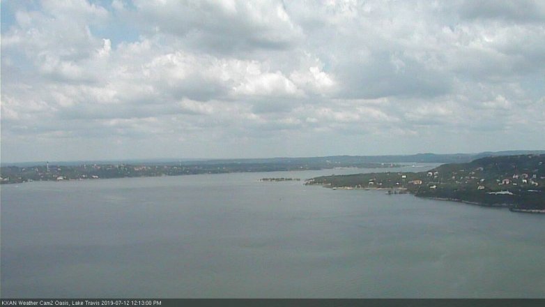 Lake Travis webcam, July 12, 2019 11:15 AM CT