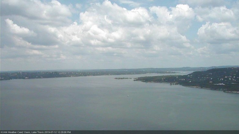 Lake Travis webcam, July 12, 2019 11:30 AM CT