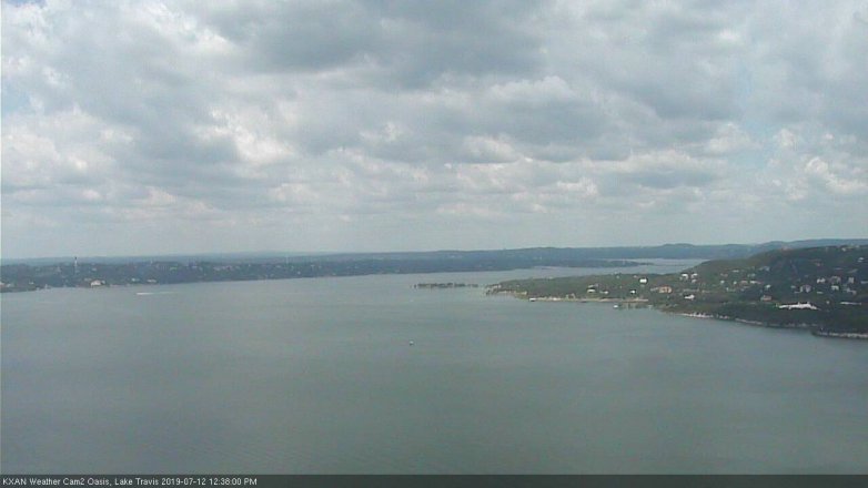 Lake Travis webcam, July 12, 2019 11:40 AM CT