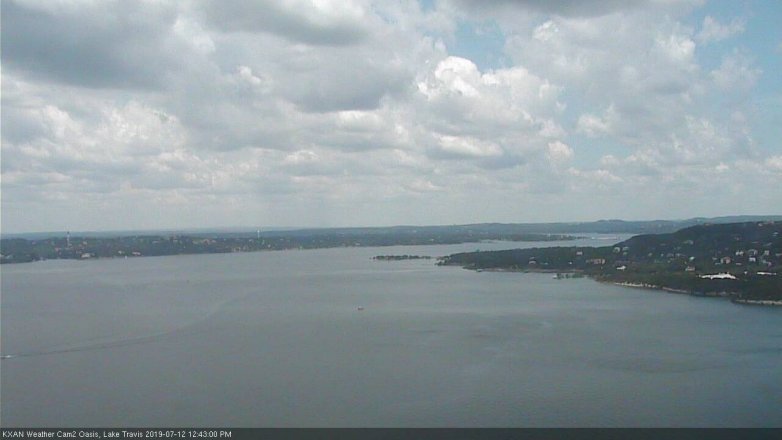 Lake Travis webcam, July 12, 2019 11:45 AM CT