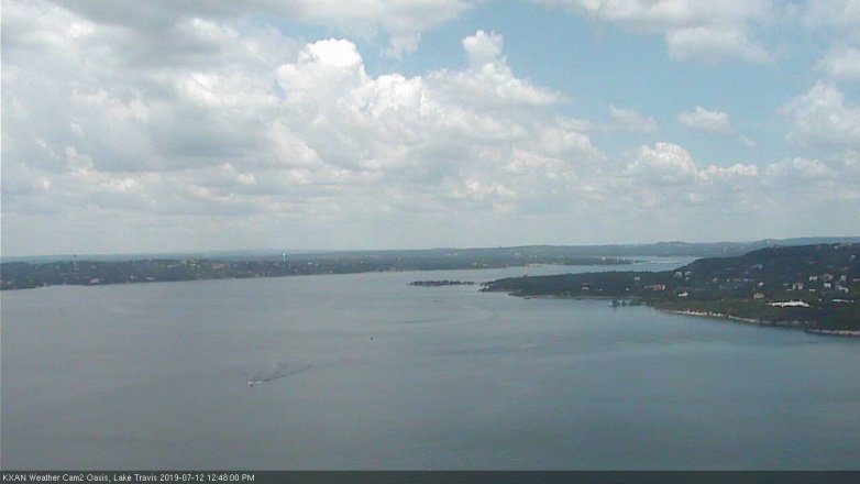 Lake Travis webcam, July 12, 2019 11:50 AM CT