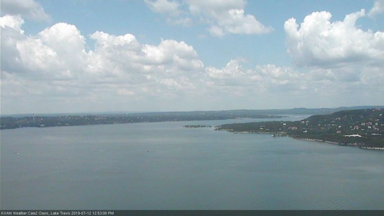 Lake Travis webcam, July 12, 2019 11:55 AM CT