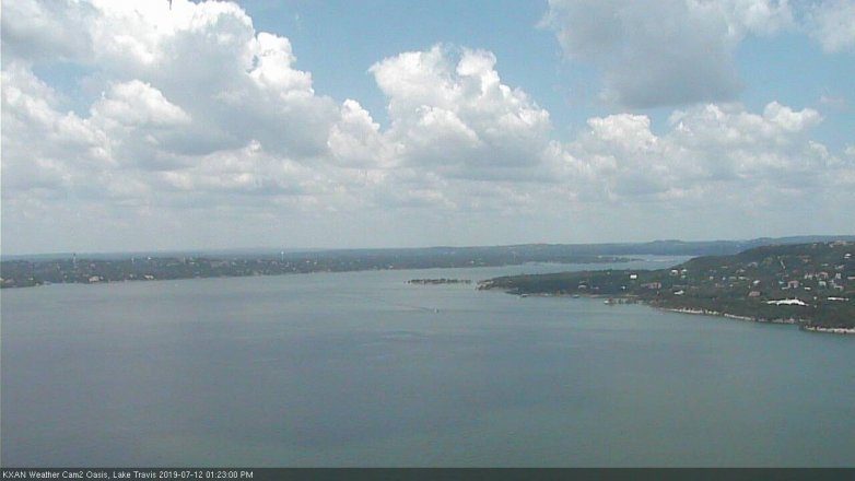 Lake Travis webcam, July 12, 2019 12:25 PM CT