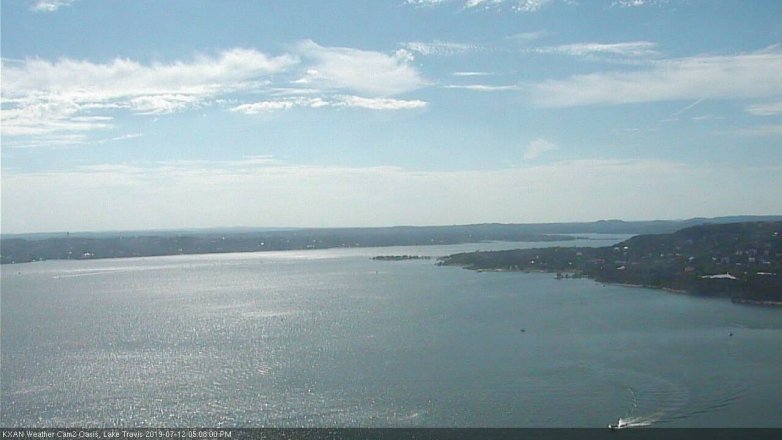 Lake Travis webcam, July 12, 2019 4:10 PM CT