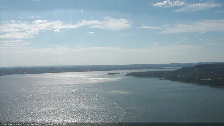 Lake Travis webcam, July 12, 2019 4:25 PM CT