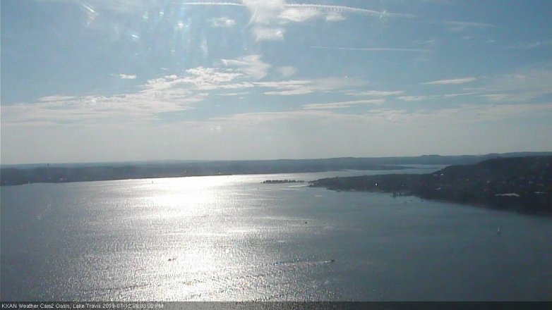 Lake Travis webcam, July 12, 2019 5:05 PM CT