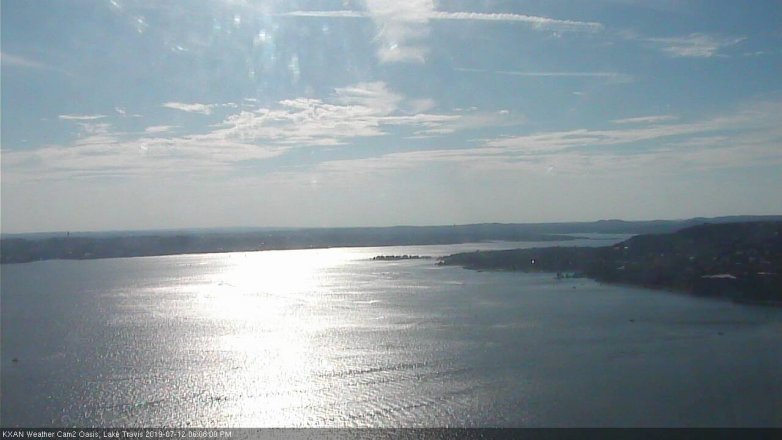 Lake Travis webcam, July 12, 2019 5:10 PM CT