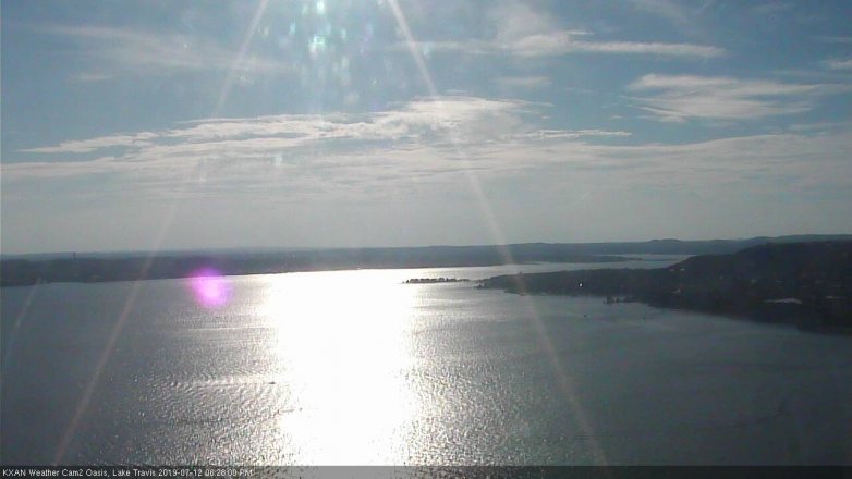 Lake Travis webcam, July 12, 2019 5:30 PM CT