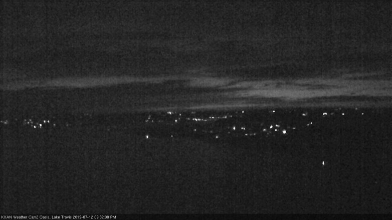 Lake Travis webcam, July 12, 2019 8:35 PM CT