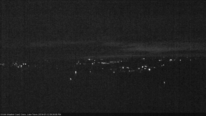 Lake Travis webcam, July 12, 2019 8:40 PM CT