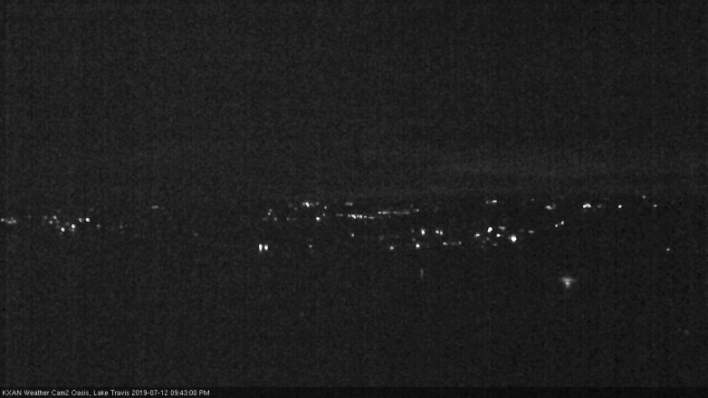 Lake Travis webcam, July 12, 2019 8:45 PM CT