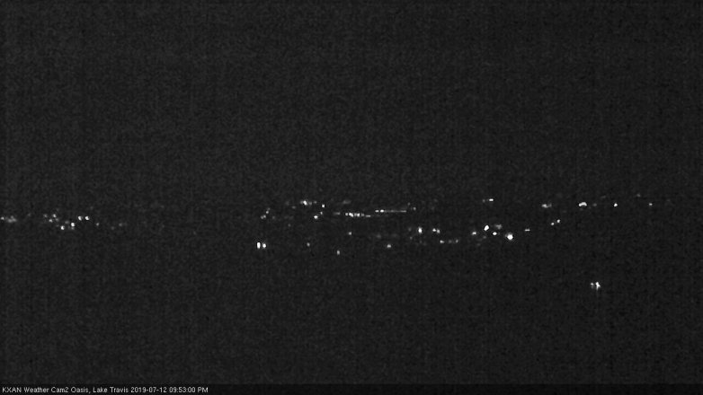 Lake Travis webcam, July 12, 2019 8:55 PM CT