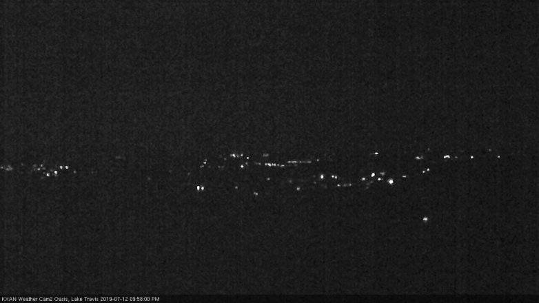 Lake Travis webcam, July 12, 2019 9:00 PM CT