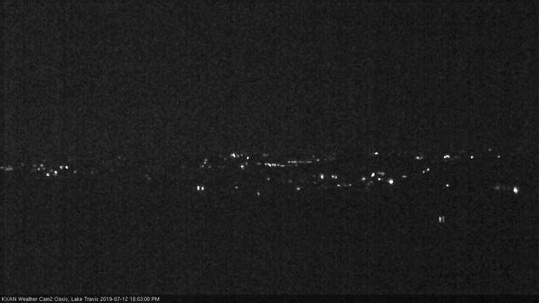 Lake Travis webcam, July 12, 2019 9:05 PM CT