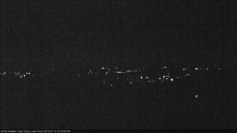 Lake Travis webcam, July 12, 2019 9:20 PM CT