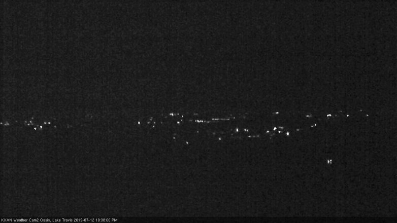 Lake Travis webcam, July 12, 2019 9:40 PM CT