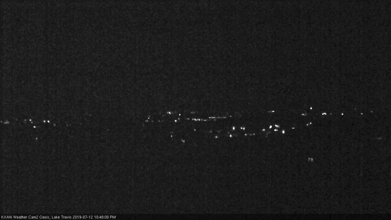 Lake Travis webcam, July 12, 2019 9:50 PM CT