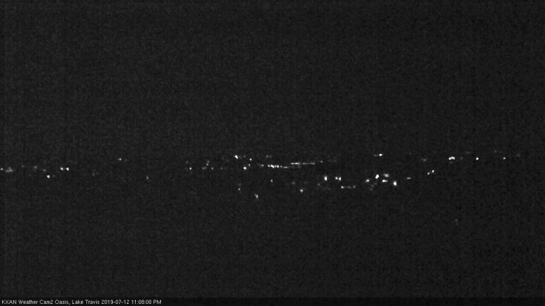 Lake Travis webcam, July 12, 2019 10:10 PM CT