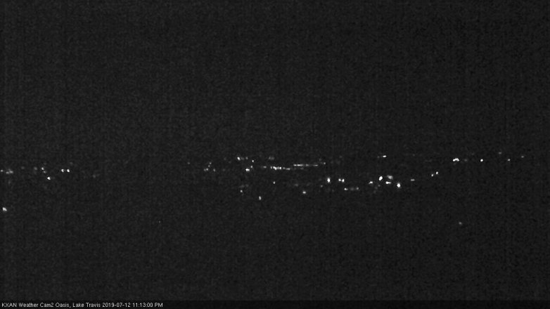 Lake Travis webcam, July 12, 2019 10:15 PM CT