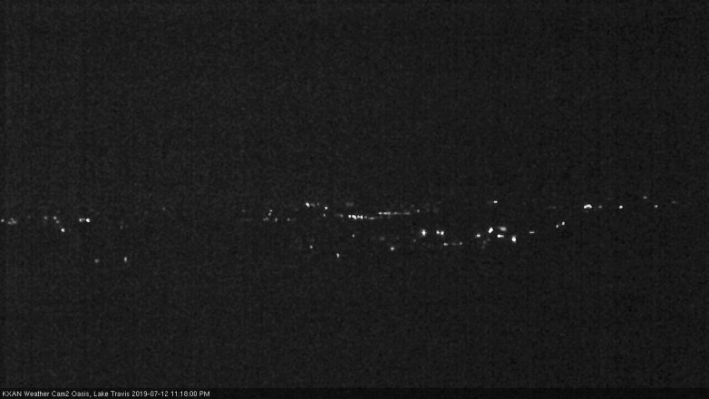 Lake Travis webcam, July 12, 2019 10:20 PM CT